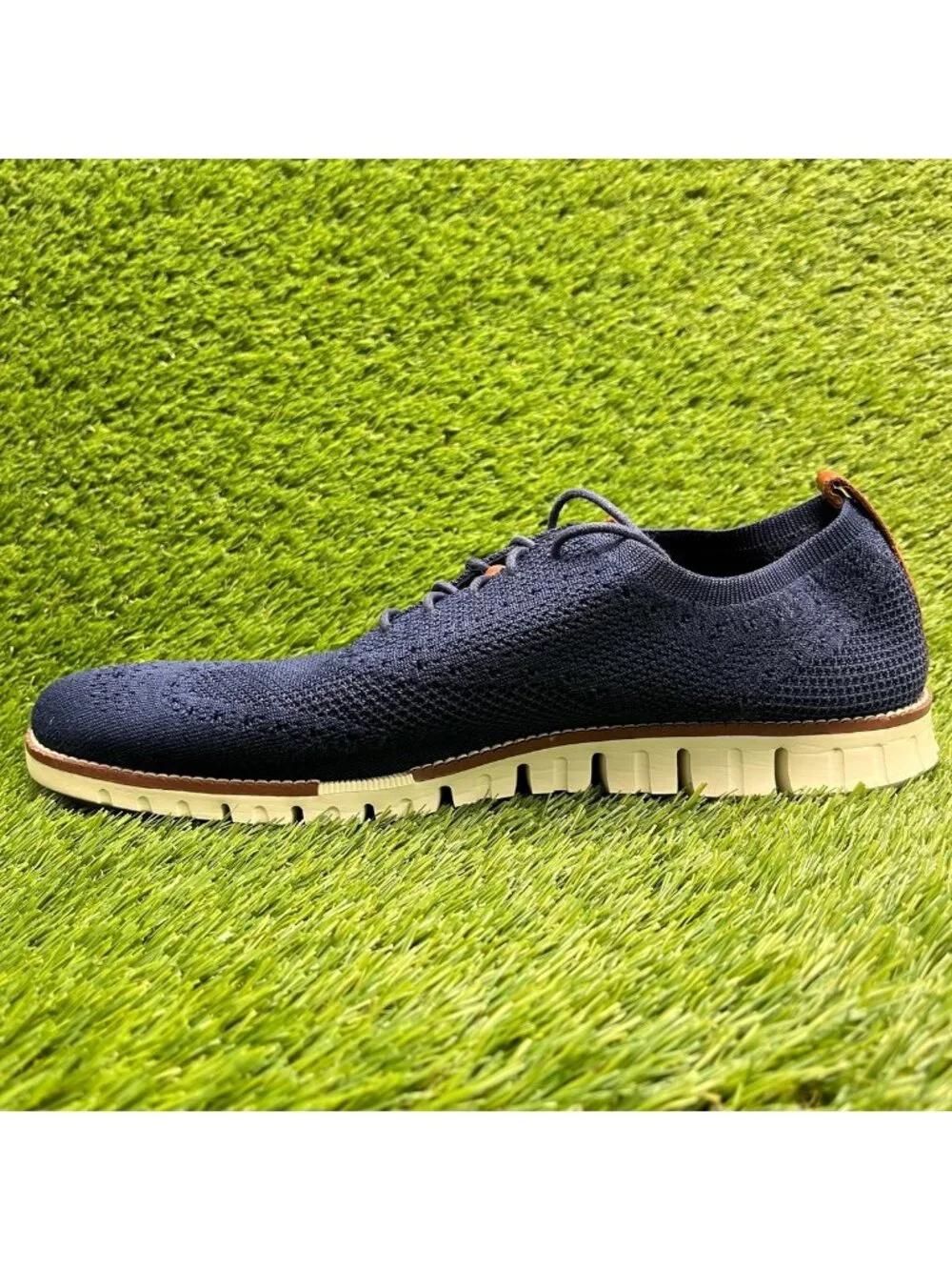 Cole Haan Zerogrand Stitchlite Mens Size 13 Blue White Casual Oxford Shoes
